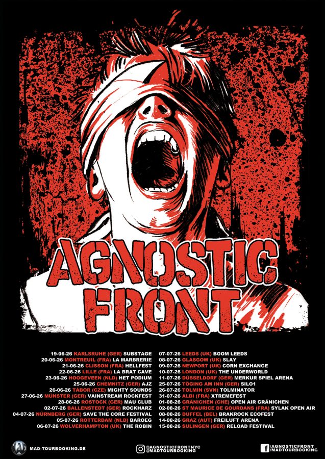 Agnostic Front Echoes in Eternity Tour 2026