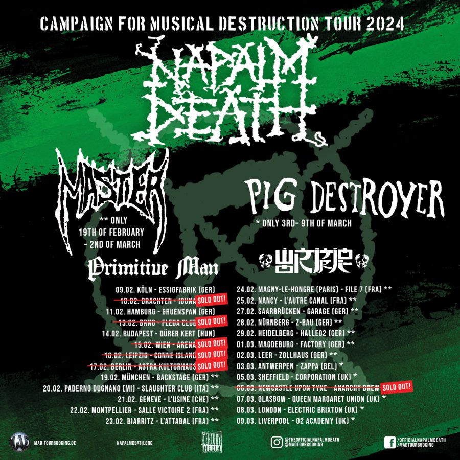 Campaign For Musical Destruction Tour February 2024