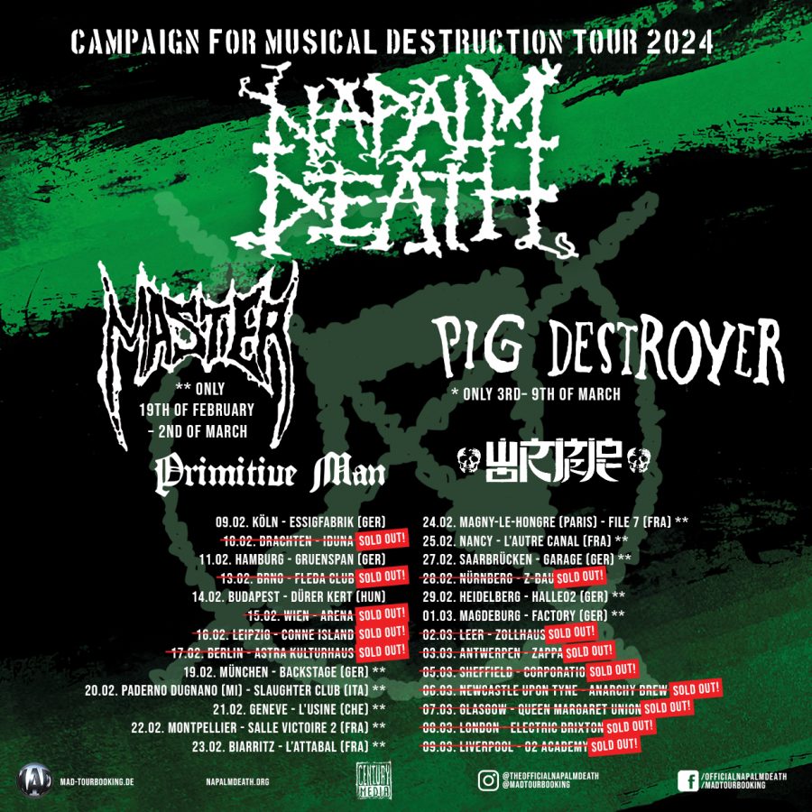 Campaign For Musical Destruction Tour February 2024