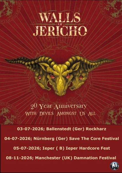Walls of Jericho Tour July 2026